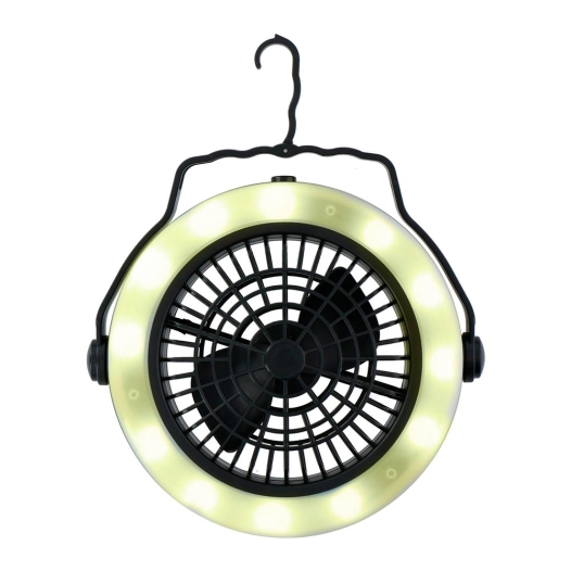 lampe et ventilateur à piles, ø19,5 x 6,3 cm