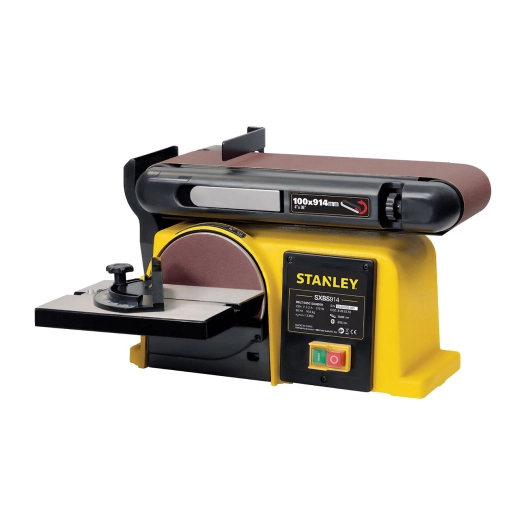 établi de ponçage - 1x bande de ponçage + 1x disque de ponçage - 370 w, 2850 tr/min, bande de ponçage 100 x 941 mm + disque de p