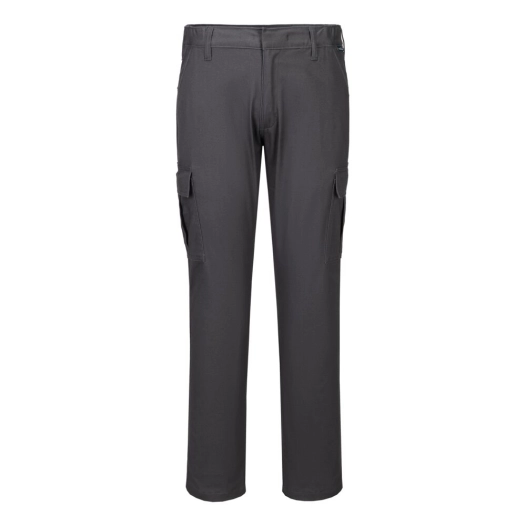 pantalon de travail slim stretch - taille 33 - gris métal - portwest