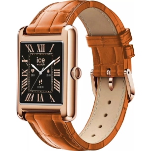 Ice Smart TK 2.0 Rose Gold Montre connectée élégante Rose Gold Cognac Croco - ICE WATCH