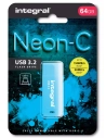 cle usb 64go.usb-c 3.2.bleu. - integral