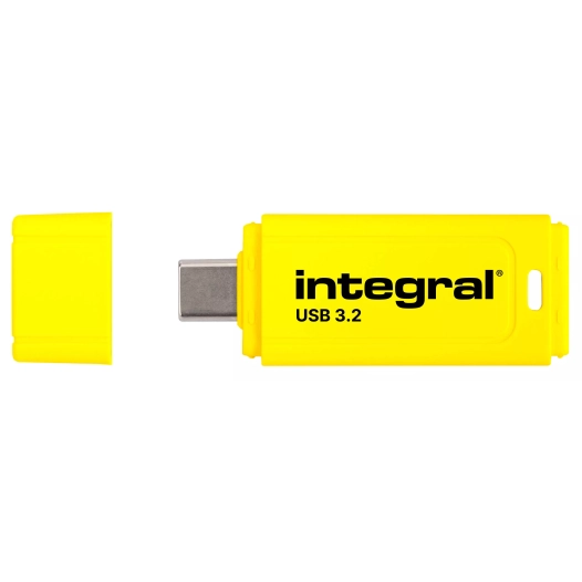 cle usb 64go.usb-c 3.2.jaune. - integral