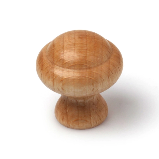 bouton de meuble, modèle 257, en bois de hêtre, ø30 mm.