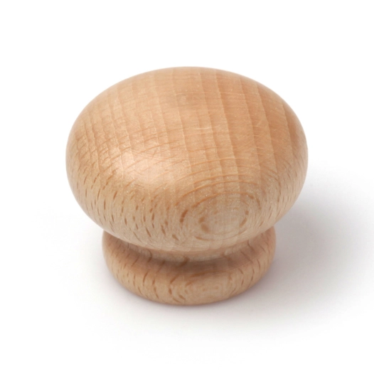 bouton de meuble, modèle 260, en bois de hêtre, ø40 mm