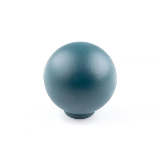 bouton de meuble, modèle 308, en abs avec finition verte, ø28 mm