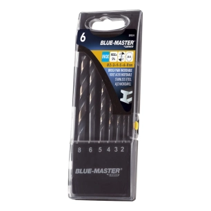 forets din 338 hss-co split point/antislip inox ø2-8 mm. jeu 6 pièces
