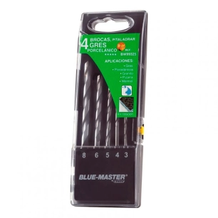 forets professionnels pour carrelage en porcelaine ø4-5-6-8 mm, jeu 4 piéces