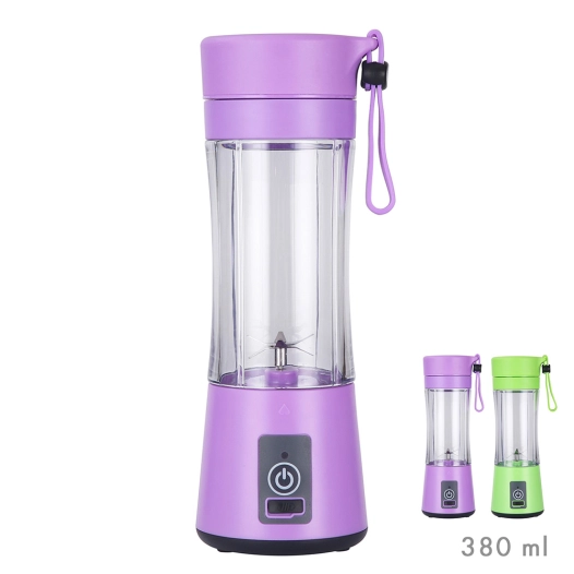 mixeur portable rechargeable par usb, couleurs assorties, 380 ml