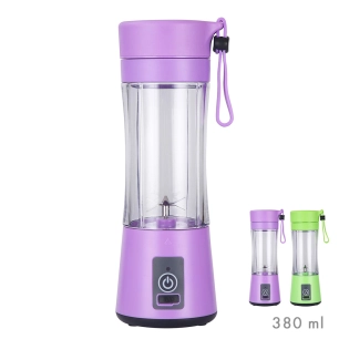 mixeur portable rechargeable par usb, couleurs assorties, 380 ml