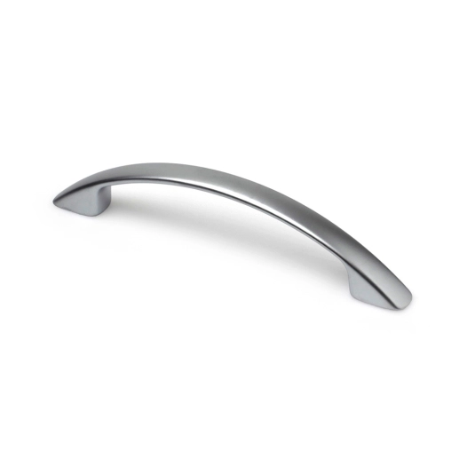 poignée de meuble type anse, modèle 572 en zamak finition chrome mat, 96 mm