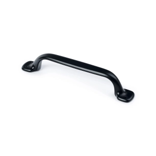 poignée de meuble type anse, modèle 580, en zamak avec finition noir mat, 96 mm, blister 4 unités
