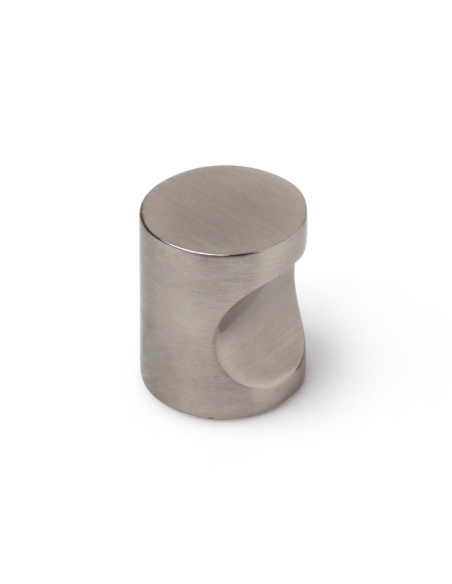 Bouton de meuble 718 Zamak nickel satiné Ø18mm - REI