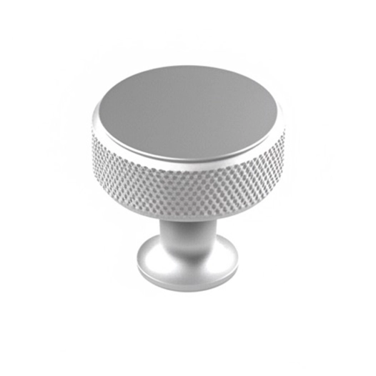 bouton de meuble, modèle 751, en aluminium finition nickelée ø30 mm
