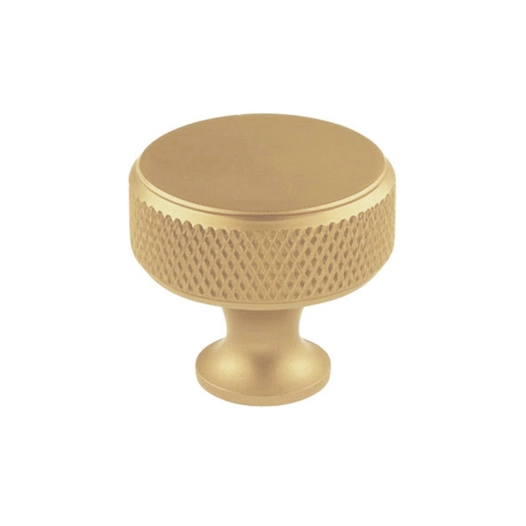 bouton de meuble, modèle 751, en aluminium avec finition or mat, ø30 mm