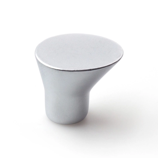 bouton de meuble, modèle 762, en zamak finition chrome mat, ø 16 mm, blister 4 unités