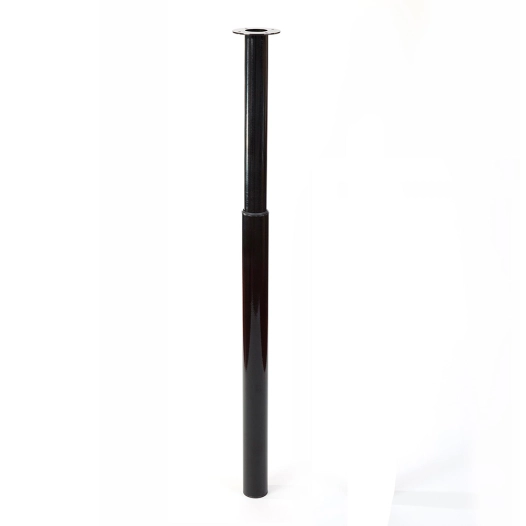 pied cylindrique extensible, modèle 406 e, en acier finition noire, ø60 x 710/1100 mm,