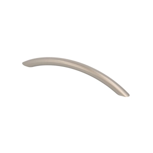 poignée de meuble type anse, modèle 158a, en aluminium avec finition nickel satiné, 128 mm, blister 4 unités