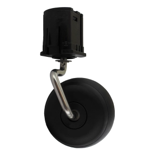 ensemble roue avant pour robots tondeuses worx, modèles wr153e, wr155e. origine: 50036866