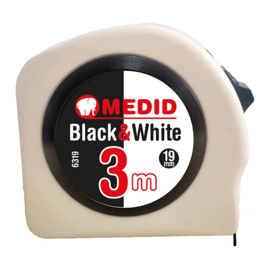 mètre ruban black & white 3 m x 19 mm