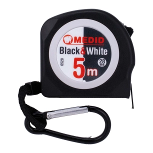 mètre ruban black & white 5 m x 28 mm