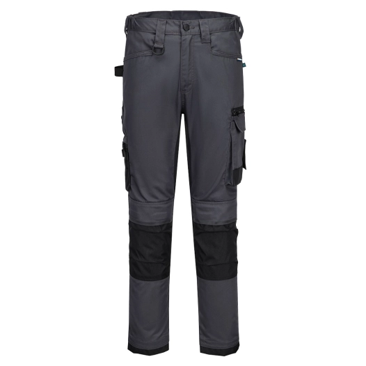 pantalon de travail stretch wx2 - taille 47 - gris métal - portwest