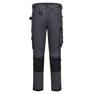 pantalon de travail stretch wx2 - taille 47 - gris métal - portwest