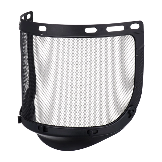 etched steel mesh visor plus - noir - portwest
