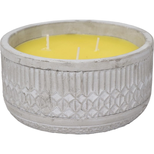 luance bougie citronnelle gm x 1 pot ciment puebla gris - luance