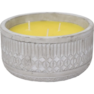 luance bougie citronnelle gm x 1 pot ciment puebla gris - luance