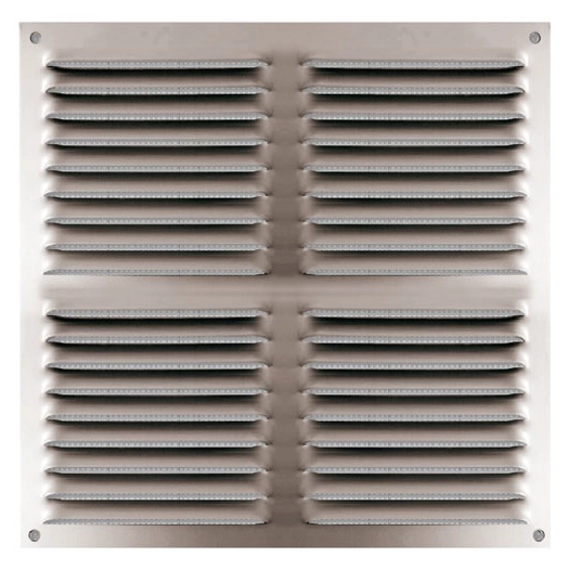 grille 300 x 300 mm alu anodisã© avec moustiquaire - quinoa residentiel