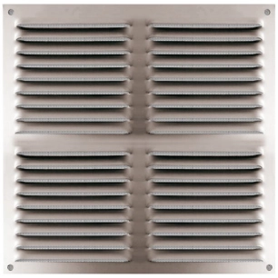 grille 300 x 300 mm alu anodisã© avec moustiquaire - quinoa residentiel