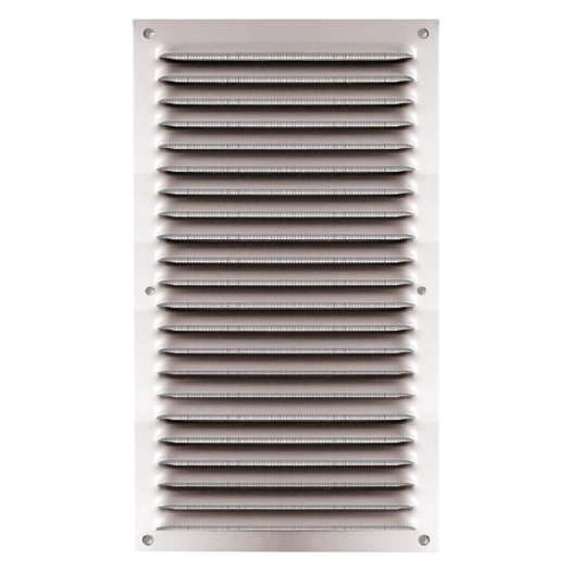 grille 140 x 250 mm alu anodisã© avec moustiquaire - quinoa residentiel