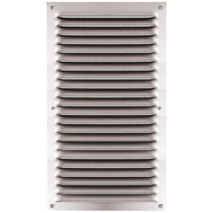 grille 140 x 250 mm alu anodisã© avec moustiquaire - quinoa residentiel