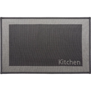 tapis kitchen noir luance 50x80cm - luance