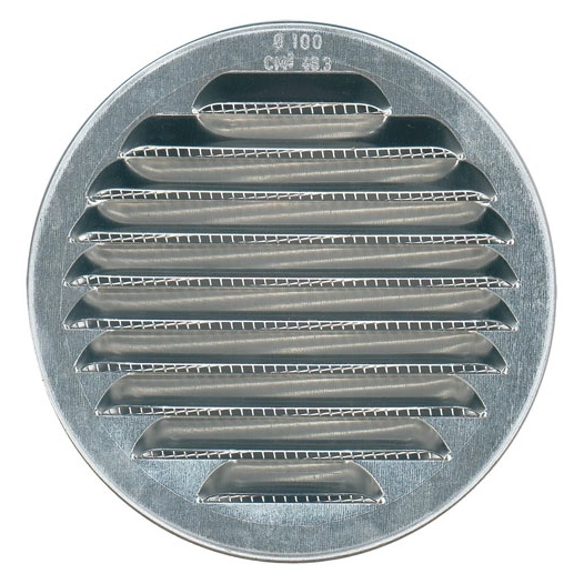 grille alu ronde persienne ã¸100 mm - quinoa residentiel