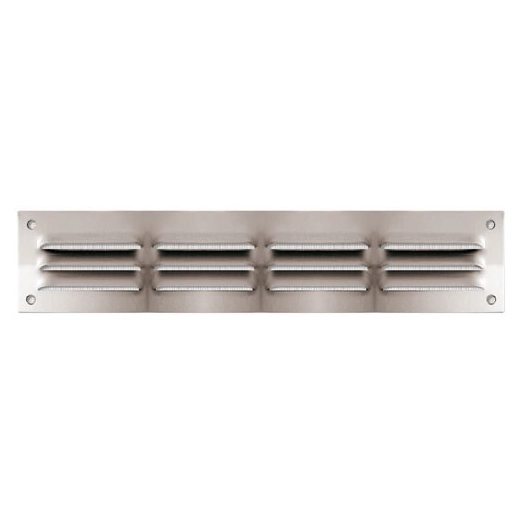 grille 50 x 240 mm alu anodise avec moustiquaire - quinoa residentiel