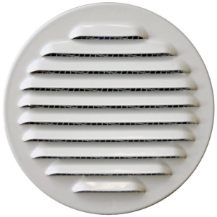 grille ronde ã  persiennes alu blanc ã¸120 mm - quinoa residentiel