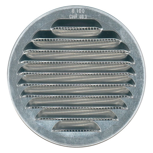 grille alu ronde persienne ã¸120 mm - quinoa residentiel