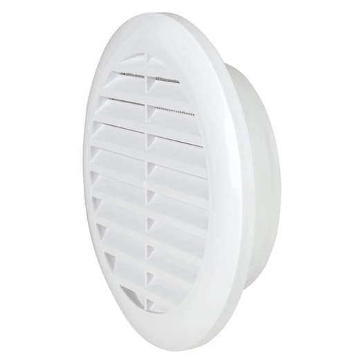 grille elegance ã¸138mm plastique blanc avec moustiquaire - quinoa residentiel