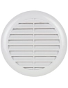 grille elegance ã¸138mm plastique blanc avec moustiquaire - quinoa residentiel