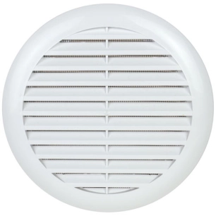 grille ã©lã©gance ã¸ 164 mm plastique blanc avec moustiquair - quinoa residentiel