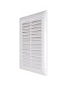 grille elegance 172x342 mm plastique blanc avec moustiquaire - quinoa residentiel