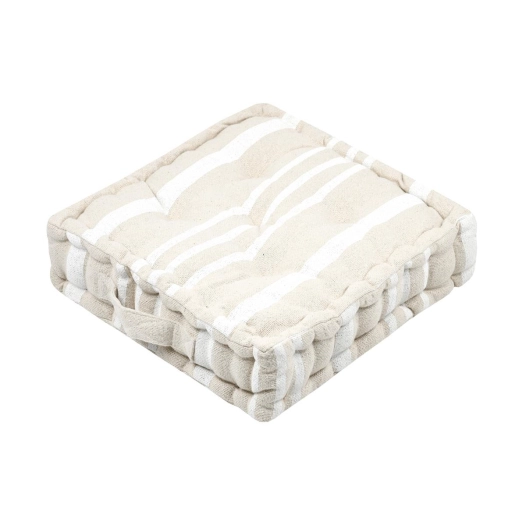 stof manduel coussin de sol blanc 45x45x10cm - stof