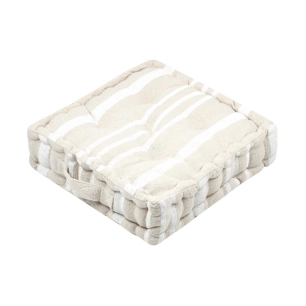 stof manduel coussin de sol blanc 45x45x10cm - stof