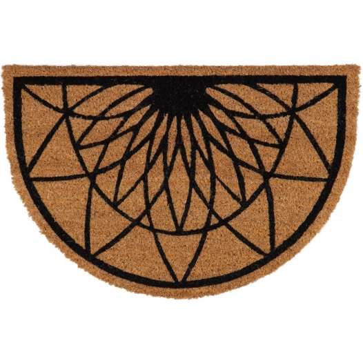 tapis imprimé demi lune rosace luance 40x60cm - luance