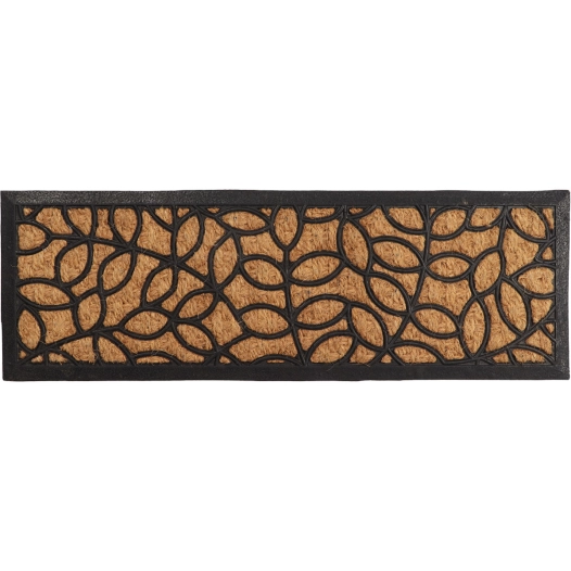 tapis coco feuille luance 25x75cm - luance