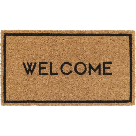 tapis imprime welcome luance 33x60cm - luance