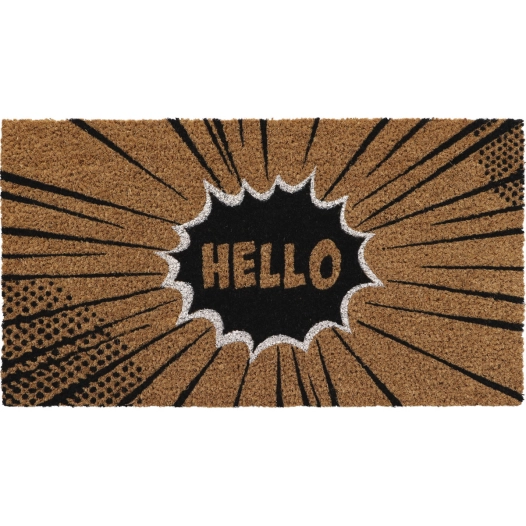 tapis imprime hello luance 33x60cm - luance