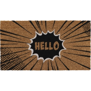 tapis imprime hello luance 33x60cm - luance