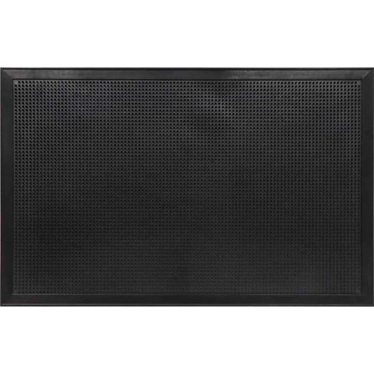 luance tapis eden picot caoutchouc noir 45x70cm - luance